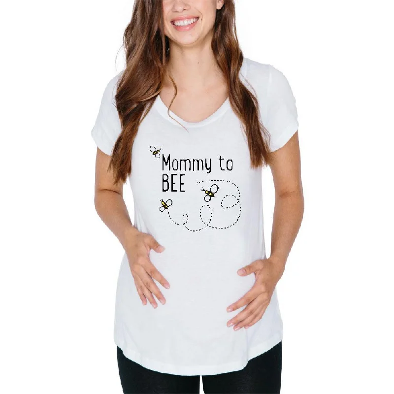 Zippered T-ShirtsBees Bumblebee Mommy to Bee Be Maternity Soft T Shirt