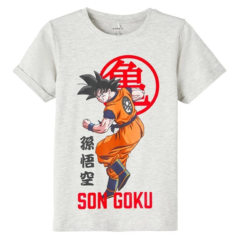 Punk T-ShirtsName it Light Grey Melange Marly Dragonball T-Shirt