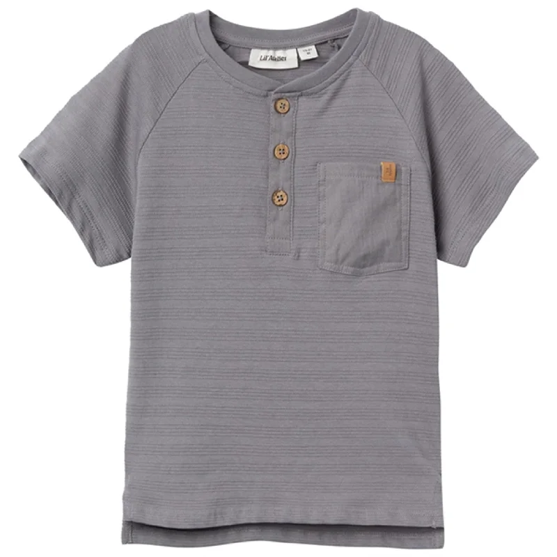 Bamboo T-ShirtsLil'Atelier Frost Gray Hijan T-Shirt