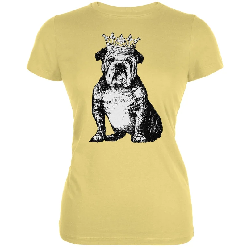 Pocket T-ShirtsBulldog Crown Yellow Juniors Soft T-Shirt