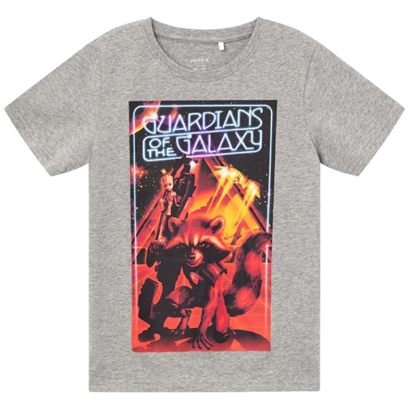 Logo T-ShirtsName it Grey Melange Moshe GOTG T-Shirt