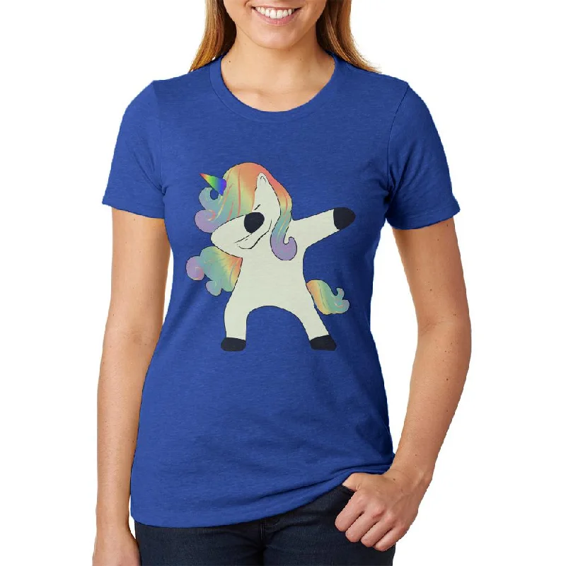 Oversized T-ShirtsDabbing Unicorn Juniors Soft Heather T Shirt