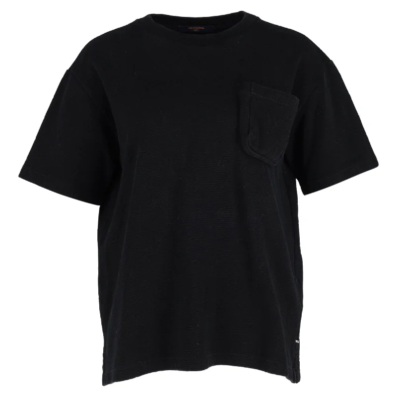 Hiking T-ShirtsLouis Vuitton Pocket T-Shirt in Black Cotton