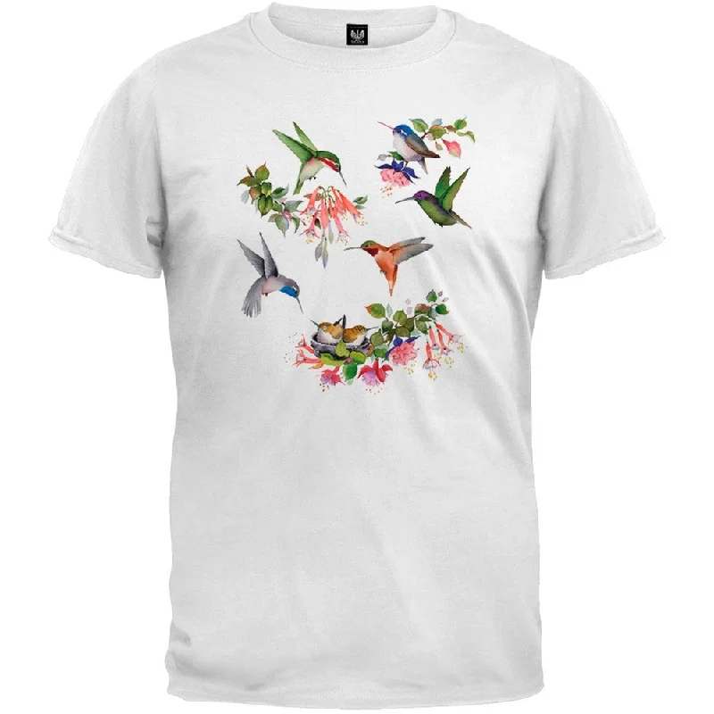 Camping T-ShirtsHummingbirds of North America White T-Shirt