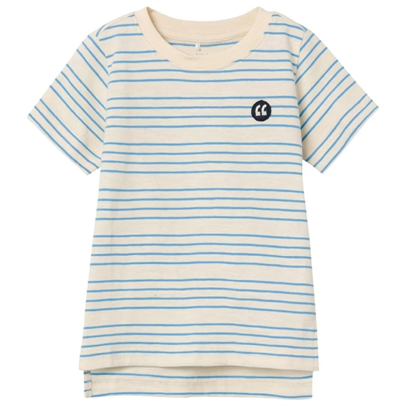 Cycling T-ShirtsName it Whitecap Gray All Aboard Stripes Voby T-Shirt