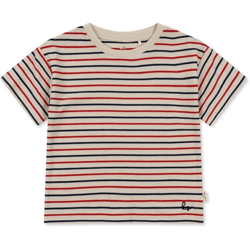 Fleece T-ShirtsKonges Sløjd Tricolore Stripes Lin T-shirt