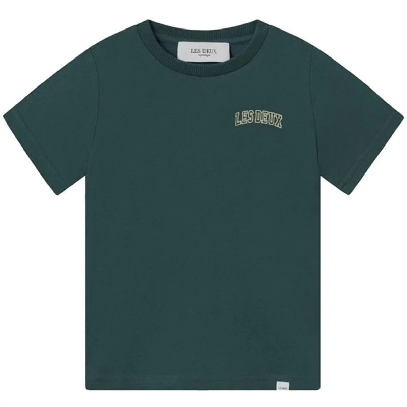 Travel T-ShirtsLes Deux Kids Pine Green/Dark Sand Blake T-Shirt