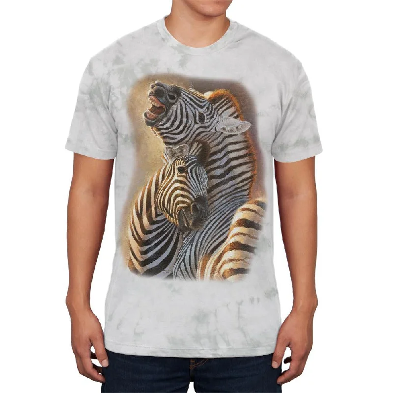 Mesh T-ShirtsZebra Lovers Mens Soft T Shirt