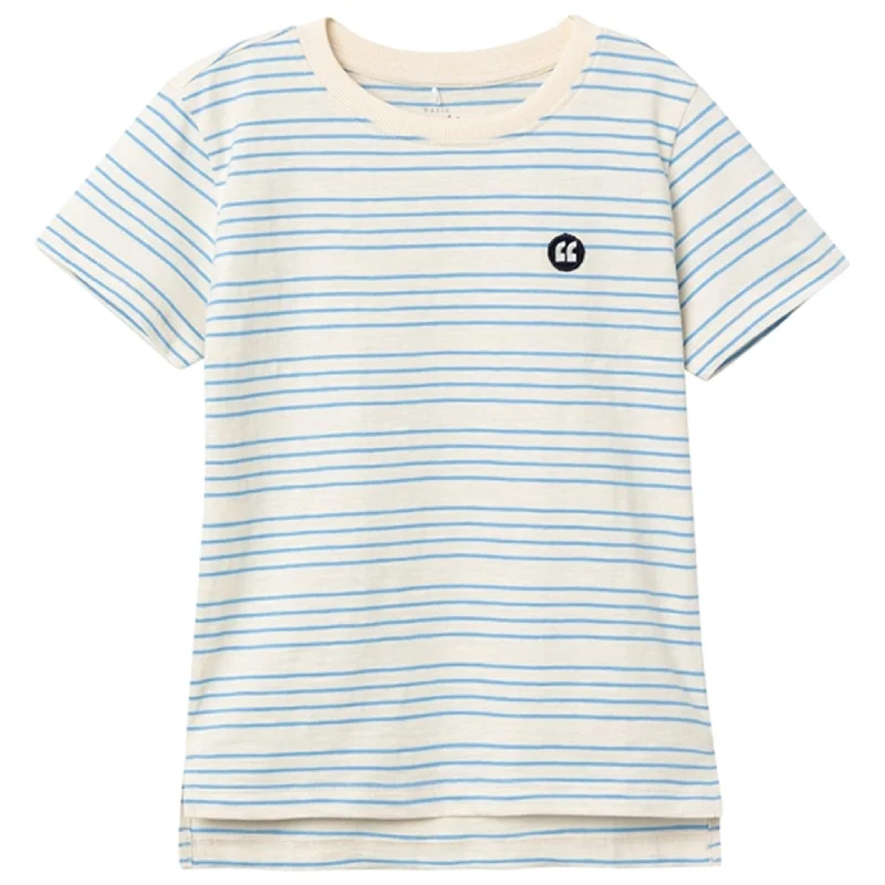 Compression T-ShirtsName it Whitecap Gray All Aboard Stripes Voby T-Shirt