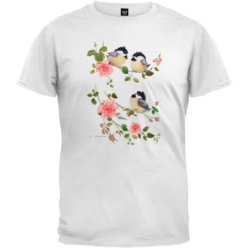 Gym T-ShirtsChicks and Roses White T-Shirt