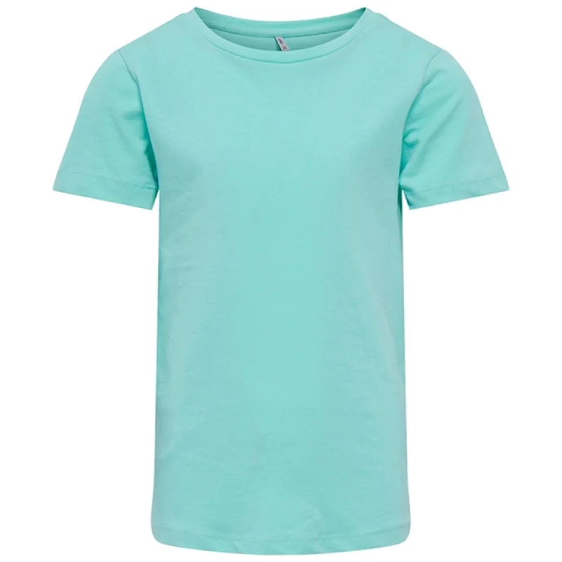 Cotton T-ShirtsKids ONLY Aruba Blue New Only T-Shirt Noos