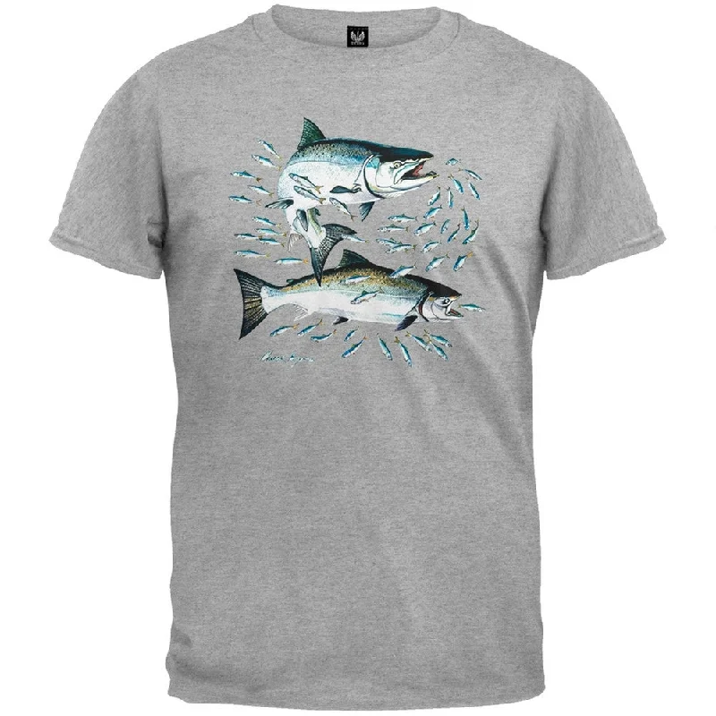 College T-ShirtsSalmon Heather Gray T-Shirt