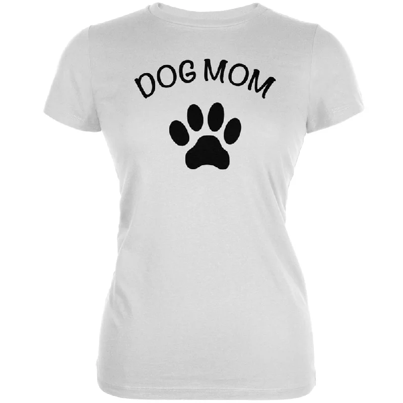 Fringed T-ShirtsMother's Day - Dog Mom White Juniors Soft T-Shirt