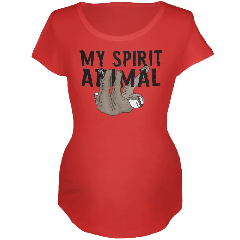 Quick-Dry T-ShirtsMy Spirit Animal Sloth Maternity Soft T Shirt