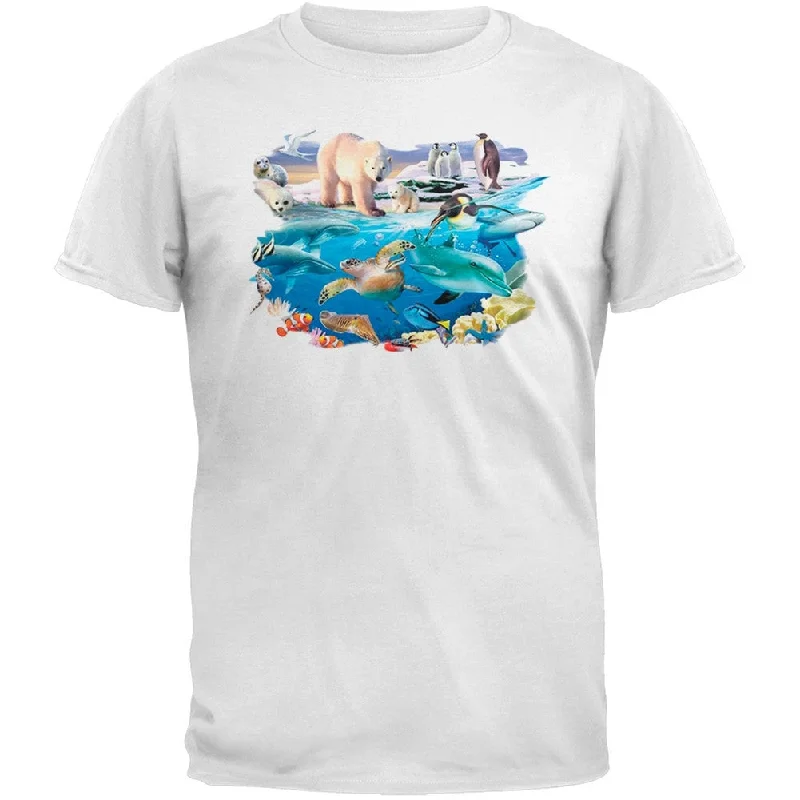 Luxury T-ShirtsSolar Trans - The Aquarium White T-Shirt