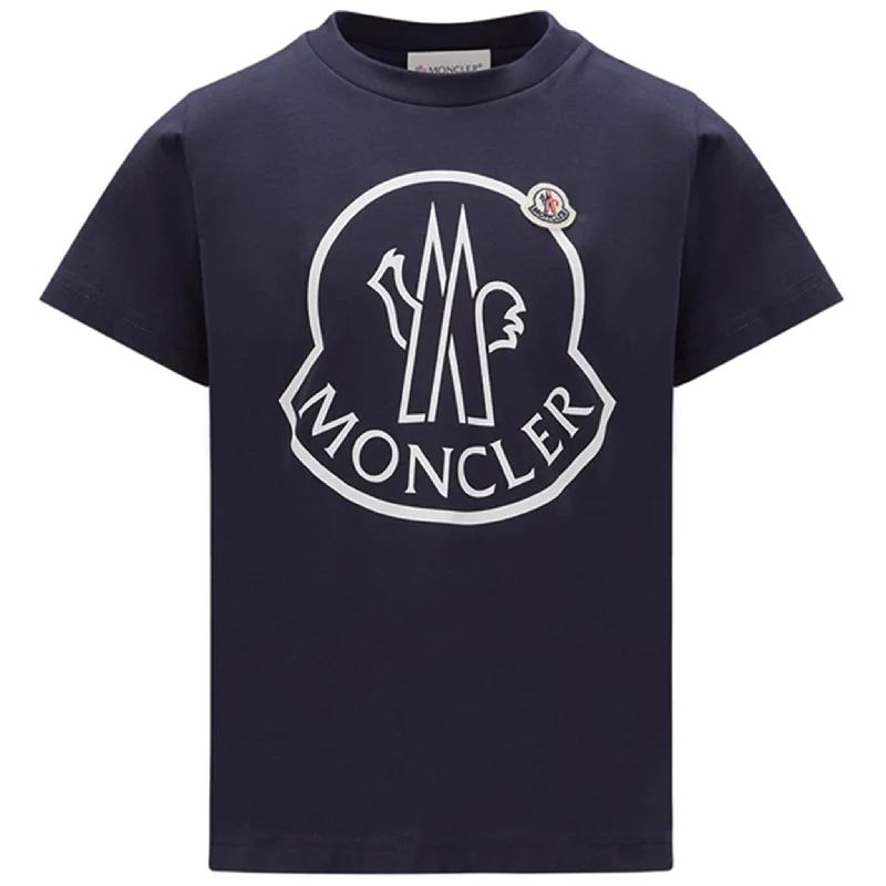 Silk T-ShirtsMoncler T-Shirt Navy