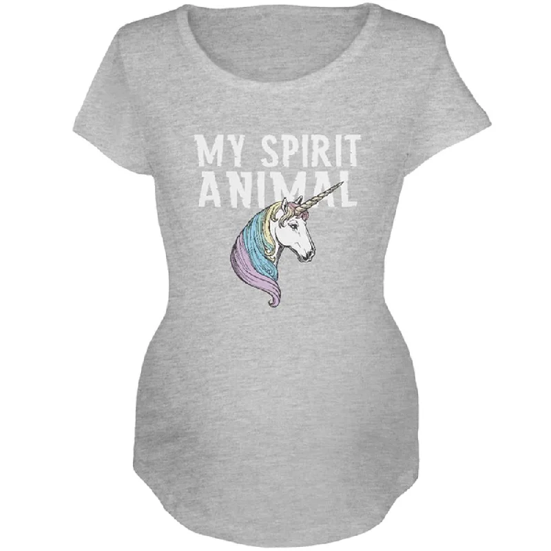 Streetwear T-ShirtsMy Spirit Animal Unicorn Maternity Soft T Shirt