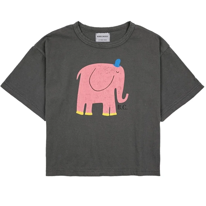 Waterproof T-ShirtsBobo Choses Dark Grey The Elephant T-Shirt