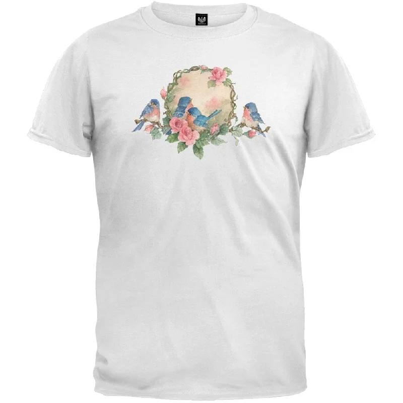 Statement T-ShirtsBlue Bird Family White T-Shirt