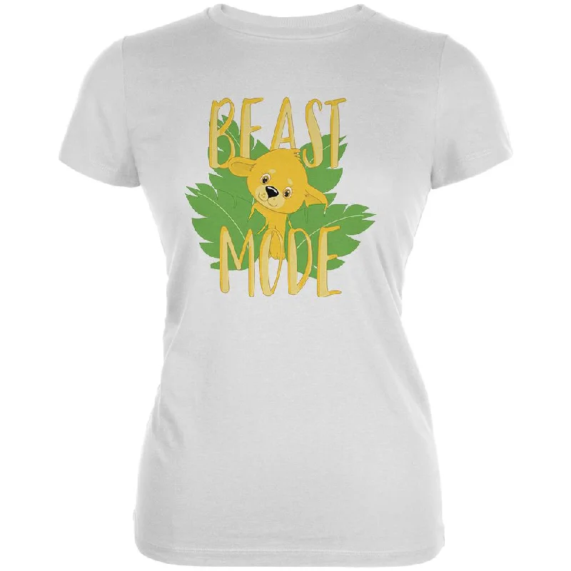 Painted T-ShirtsBeast Mode Cute Lion Cub Juniors Soft T Shirt