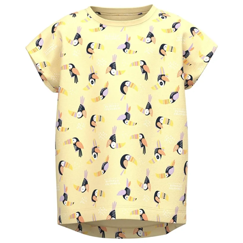 Running T-ShirtsName it Double Cream Toucan AOP Vigga T-Shirt