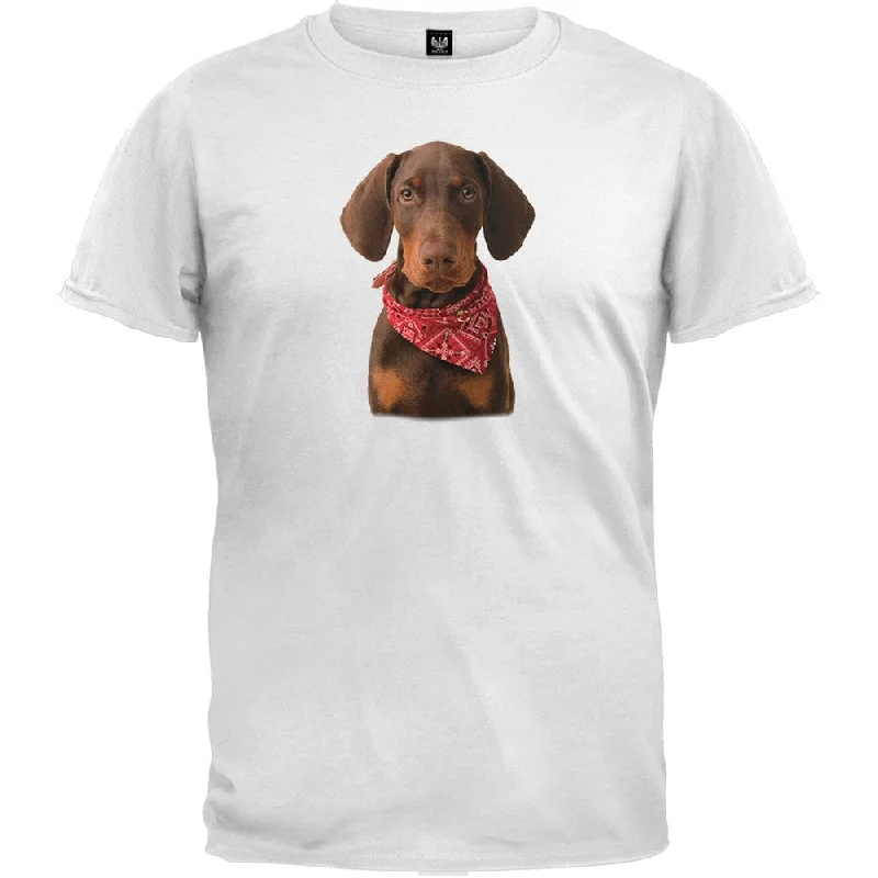 Lounge T-ShirtsDachshund Bandana White T-Shirt