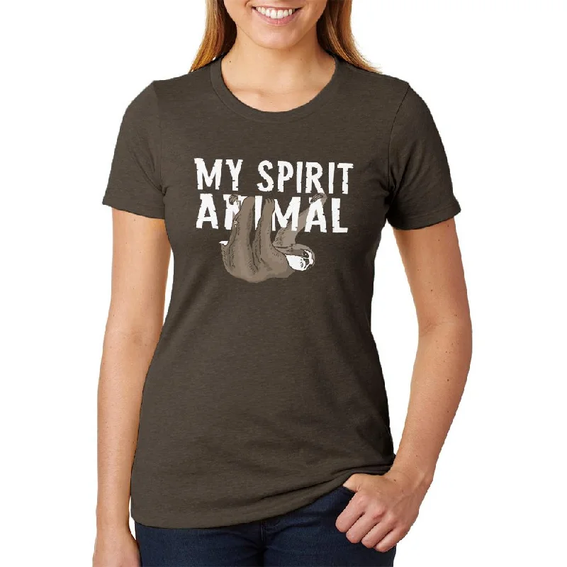 Fitted T-ShirtsSloth is My Spirit Animal Juniors Soft Heather T Shirt