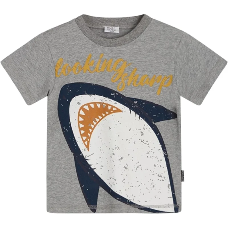 Work T-ShirtsHust & Claire Mini Arthur T-shirt Pearl Grey Melange