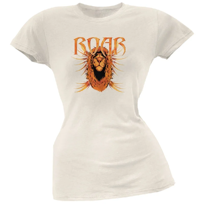 Work T-ShirtsLion Roar Cream Juniors Soft T-Shirt