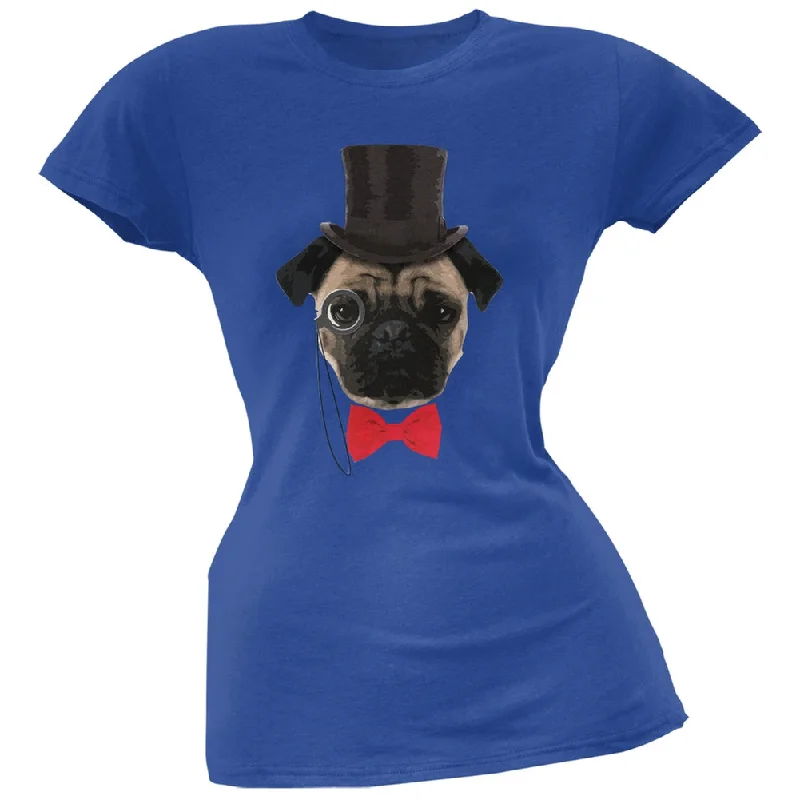 Layered T-ShirtsFancy Pug Royal Soft Juniors T-Shirt