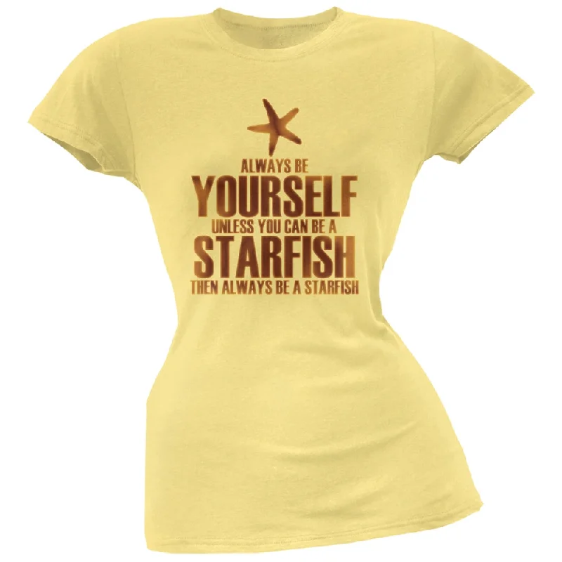 Cycling T-ShirtsAlways Be Yourself Starfish Yellow Juniors Soft T-Shirt