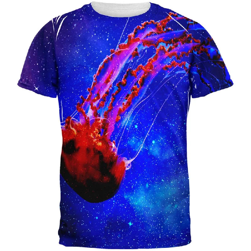 Lounge T-ShirtsGalaxy Jellyfish All Over Adult T-Shirt