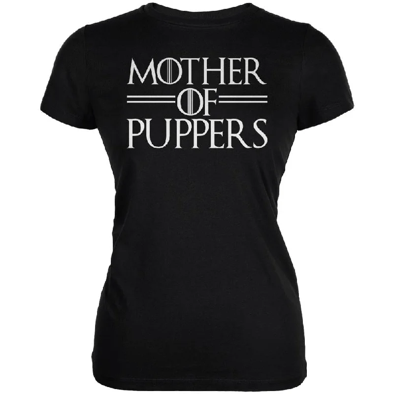 Boat Neck T-ShirtsMother of Puppers Juniors Soft T Shirt