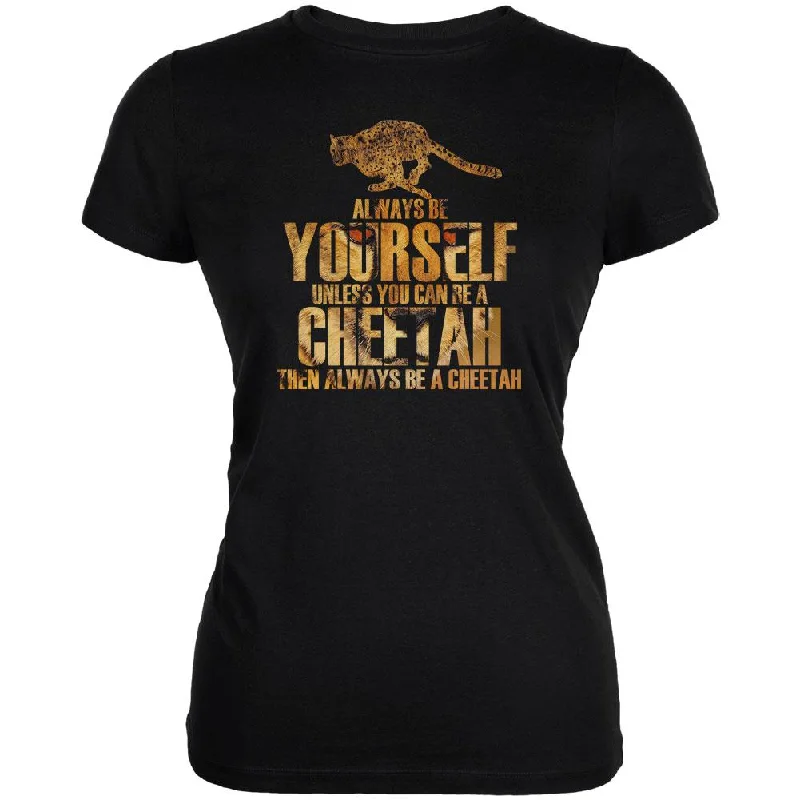 Striped T-ShirtsAlways Be Yourself Cheetah Juniors Soft T Shirt