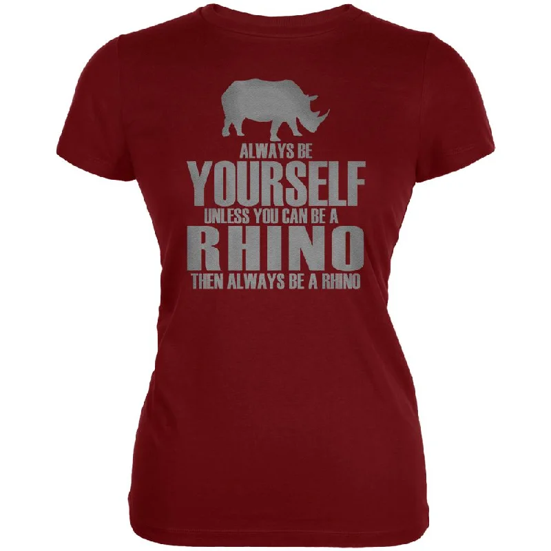 Linen T-ShirtsAlways Be Yourself Rhino Juniors Soft T Shirt