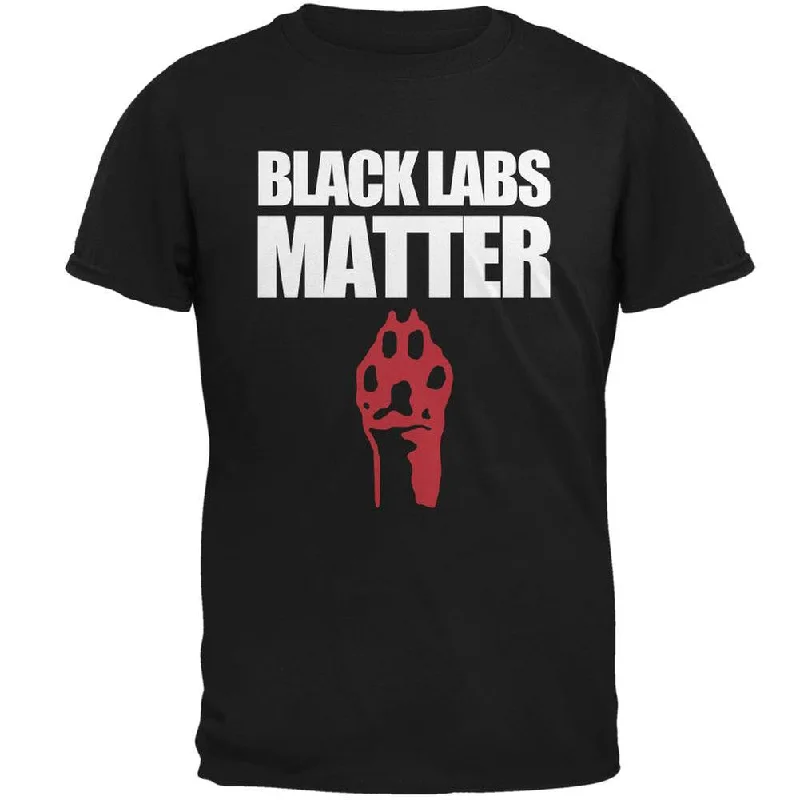 Jersey T-ShirtsBlack Labs Matter Black Soft Adult T-Shirt