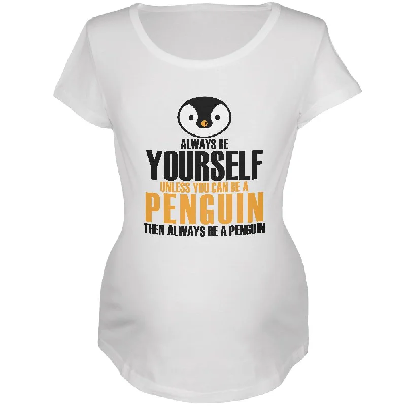 Urban T-ShirtsAlways Be Yourself Penguin Maternity Soft T Shirt