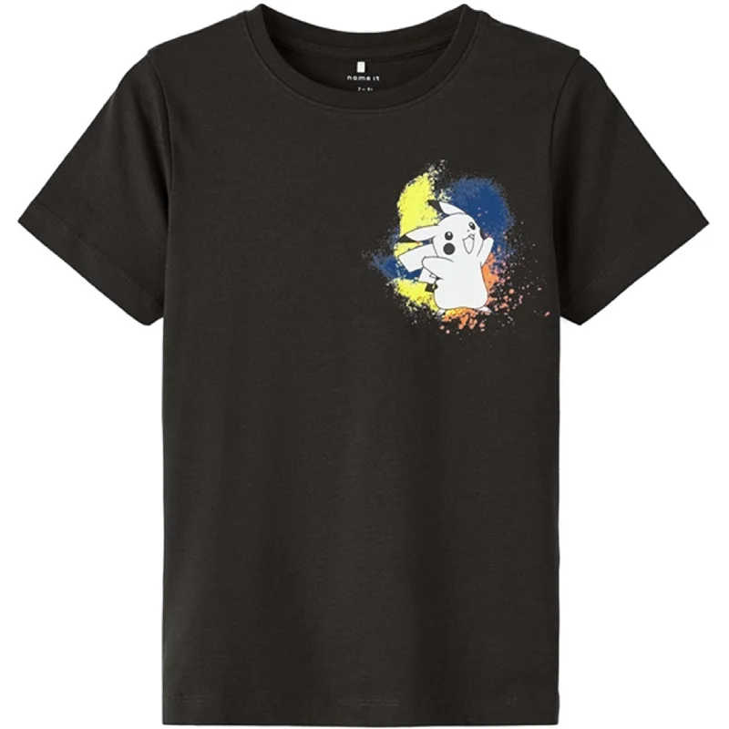 Zippered T-ShirtsName it Black Adan Pokemon T-Shirt