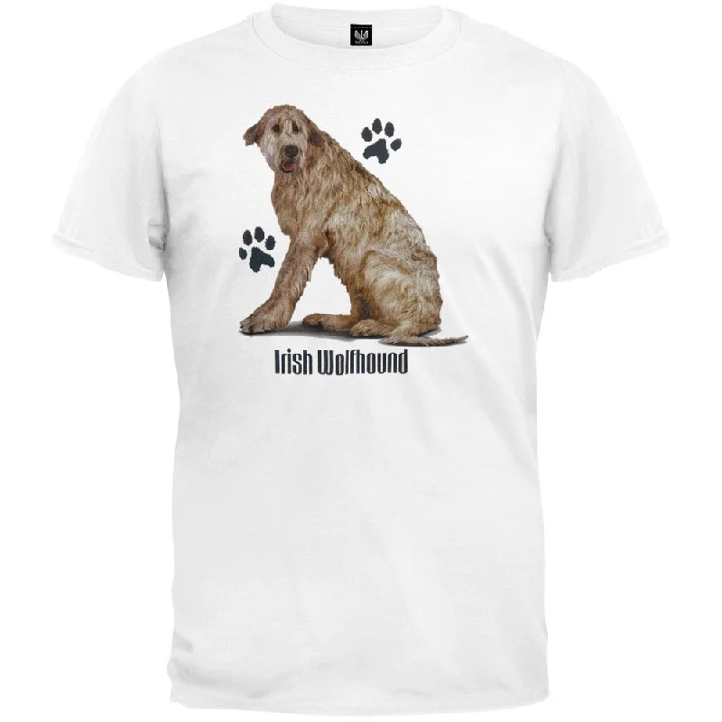 Tie-Dye T-ShirtsIrish Wolfhound Profile White T-Shirt