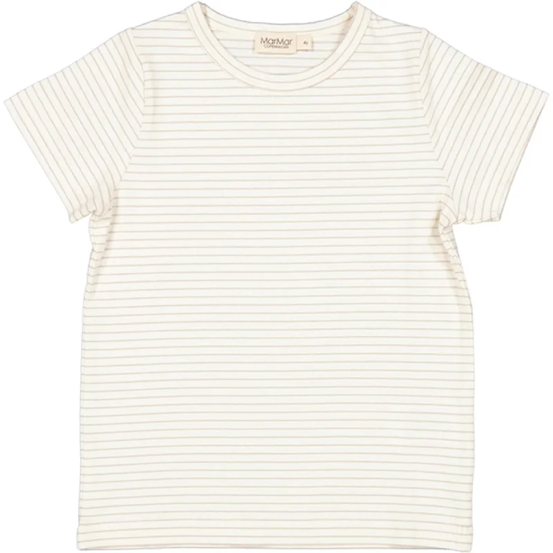 Off-Shoulder T-ShirtsMarMar White Sage Stripe Tago T-shirt