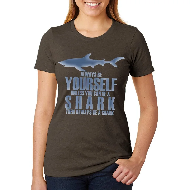 Printed T-ShirtsAlways Be Yourself Shark Juniors Soft Heather T Shirt