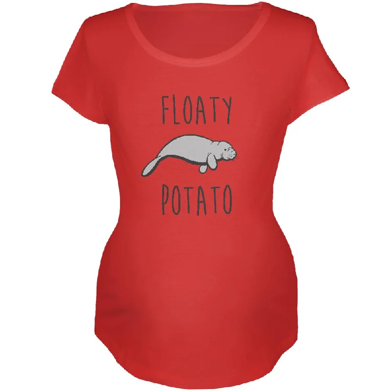 Performance T-ShirtsFloaty Potato Manatee Maternity Soft T Shirt