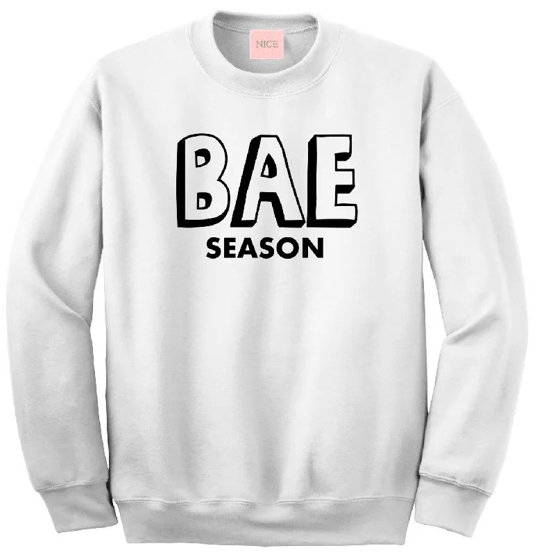 CrewneckcultureVery Nice Bae Season Boyfriend Crewneck Sweatshirt White