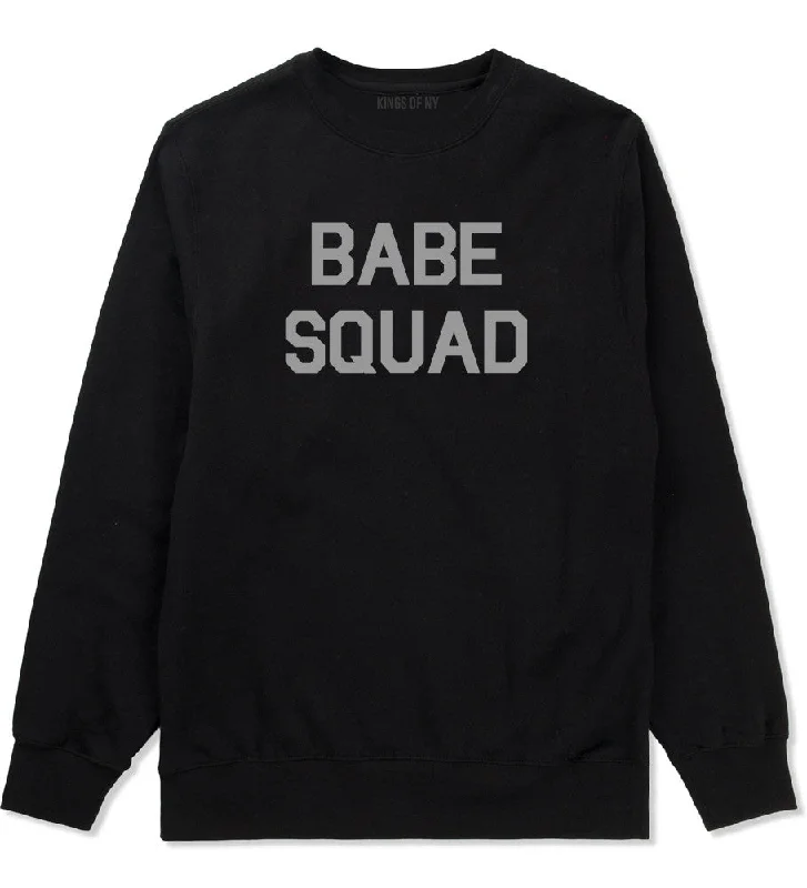 CrewneckpatternBabe Squad Crewneck Sweatshirt