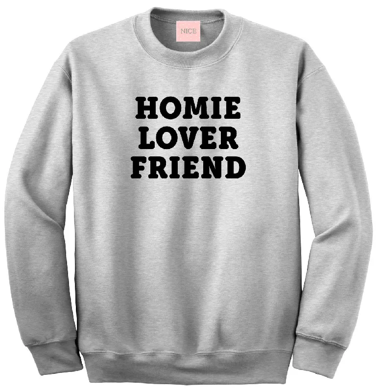 CrewneckartisanVery Nice Homie Lover Friend Crewneck Sweatshirt Grey