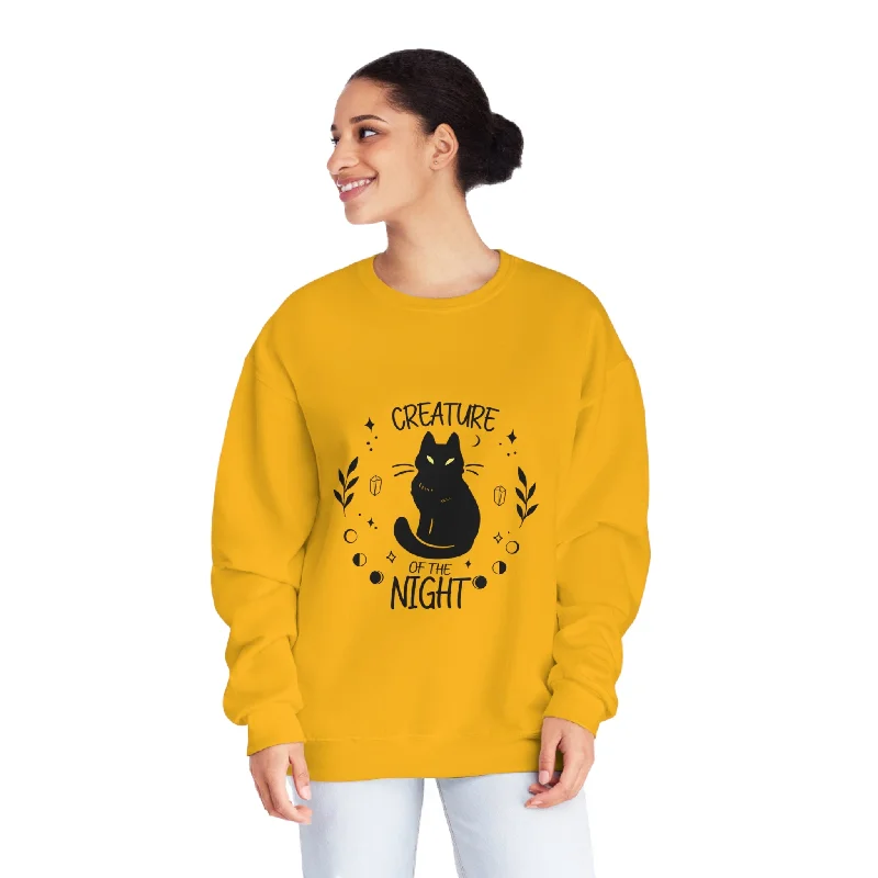 CrewneckpatternCreature Of The Night Crewneck Sweatshirt