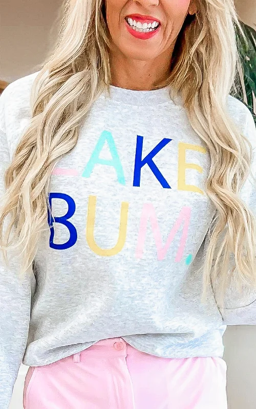 CrewneckdetailLake Bum Graphic Crewneck Sweatshirt*