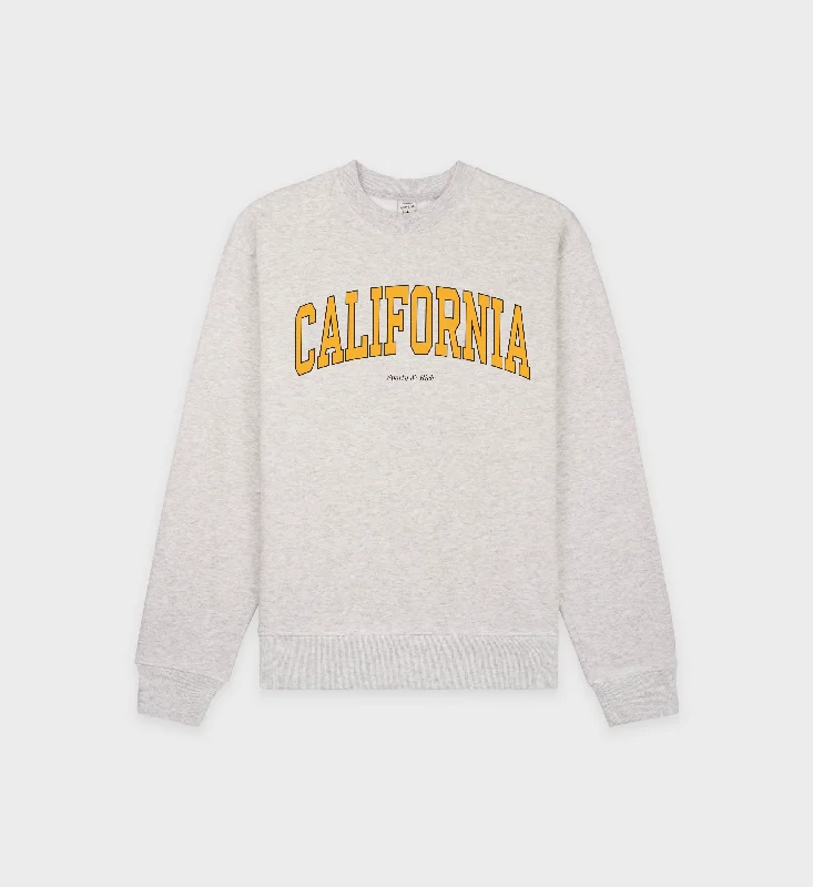 CrewneckbrandCalifornia Crewneck - Heather Gray/Gold