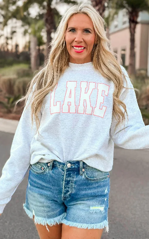 CrewneckfutureLAKE Graphic Crewneck Sweatshirt