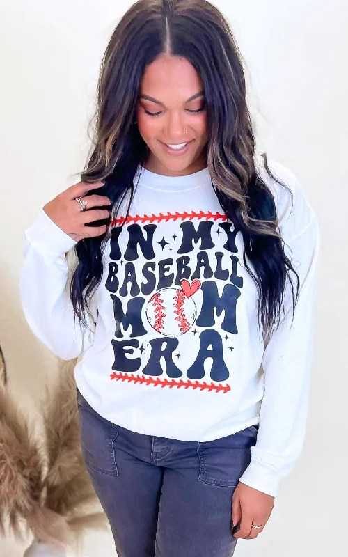 CrewneckhoodieIn My Baseball Mom Era Graphic Crewneck Sweatshirt